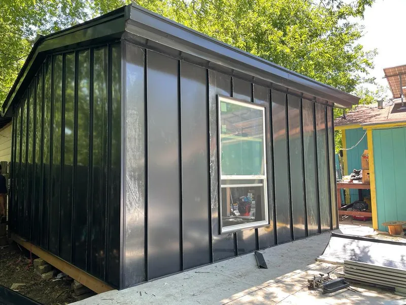 Black standing seam metal wall panels for Metal Roof Installation in Alamogordo